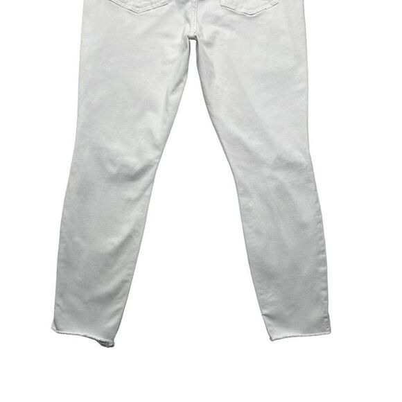 Gap Jeans Women's Size 12 White Distressed High‎ Rise Denim Jeggings - Picture 7 of 10